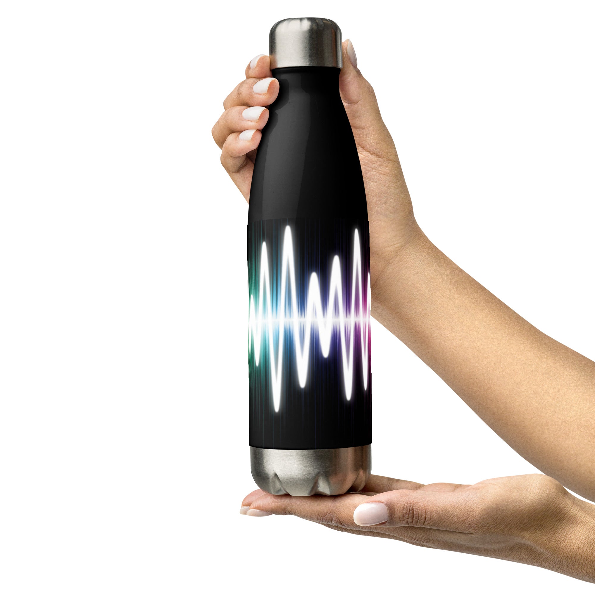 Voice Over Soundwaves: Reusable Stainless Steel Water Bottle