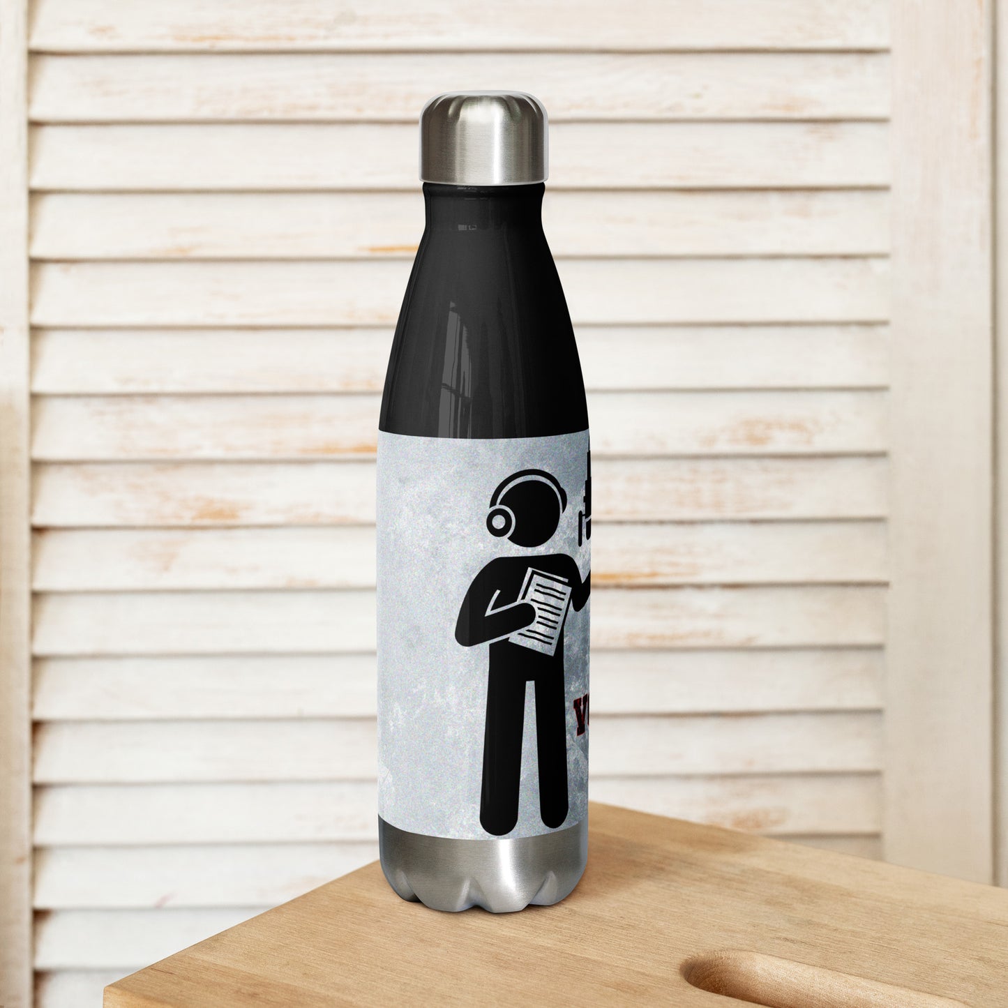 #1 Voice Over Guru: Stainless Steel Water Bottle