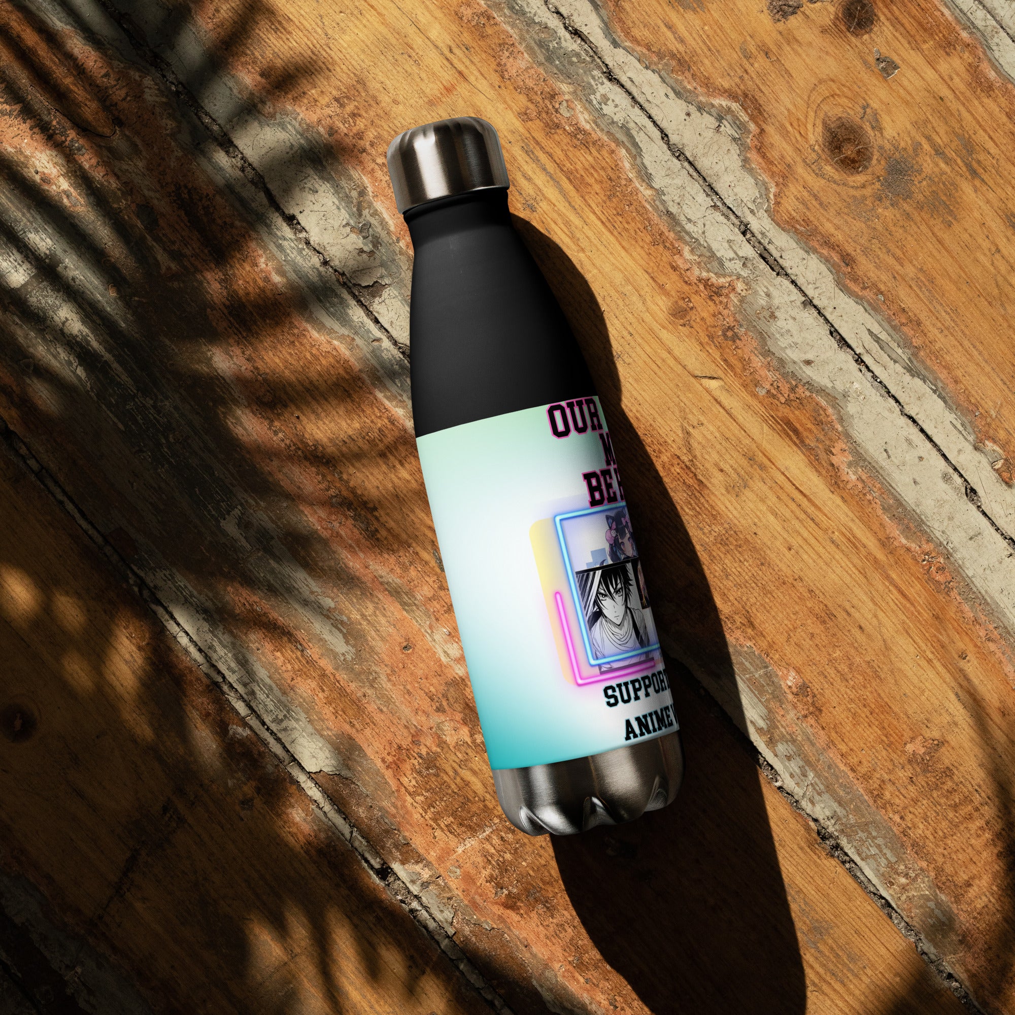 Anime Voice Over Our Voices Must Be Heard: Reusable Stainless Steel Water Bottle