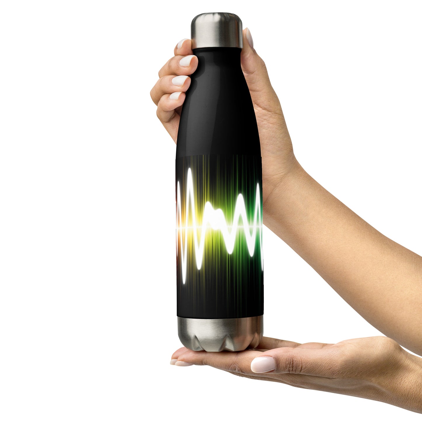 Voice Over Soundwaves: Reusable Stainless Steel Water Bottle