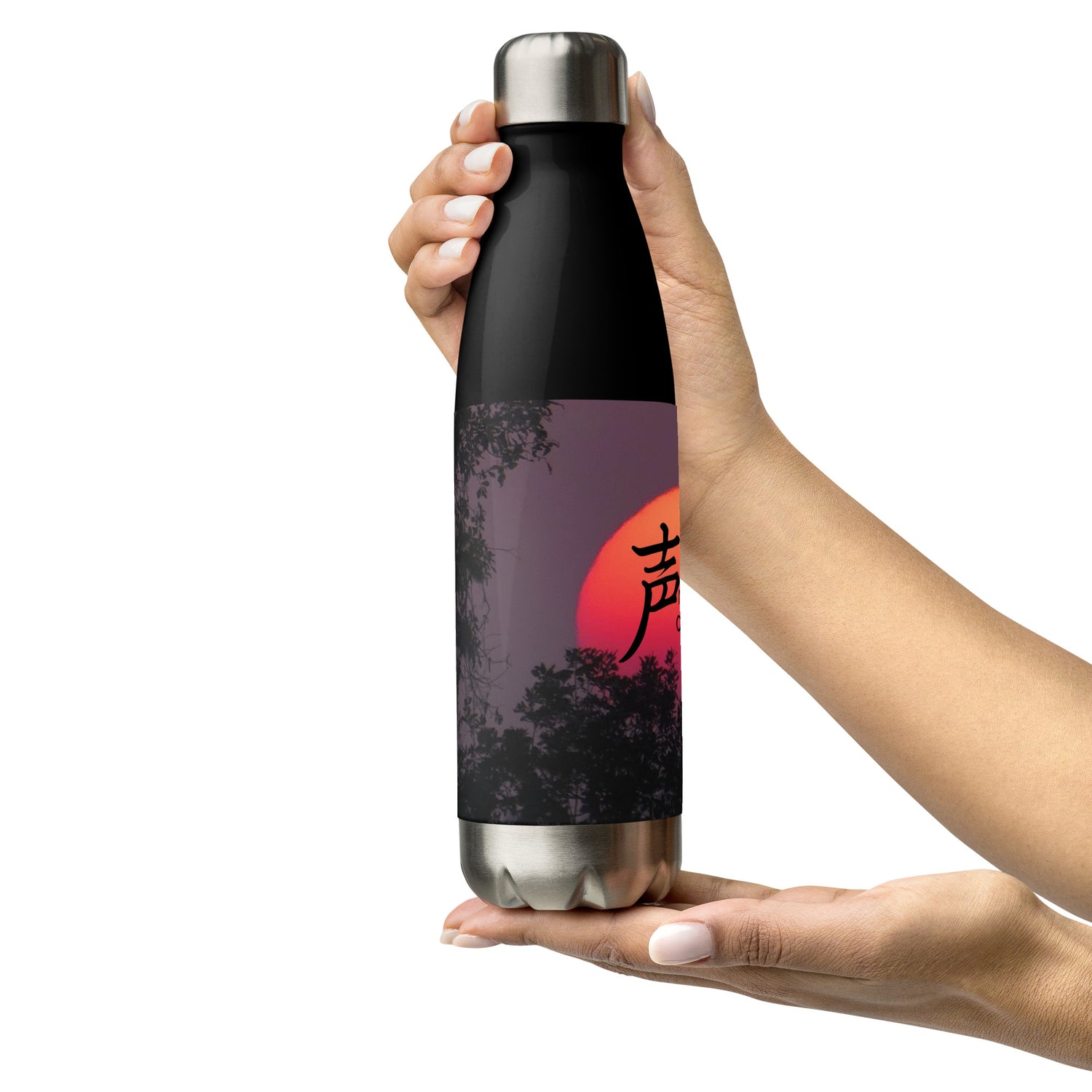 Master Of Voice: Red Moon: Reusable Stainless Steel Water Bottle