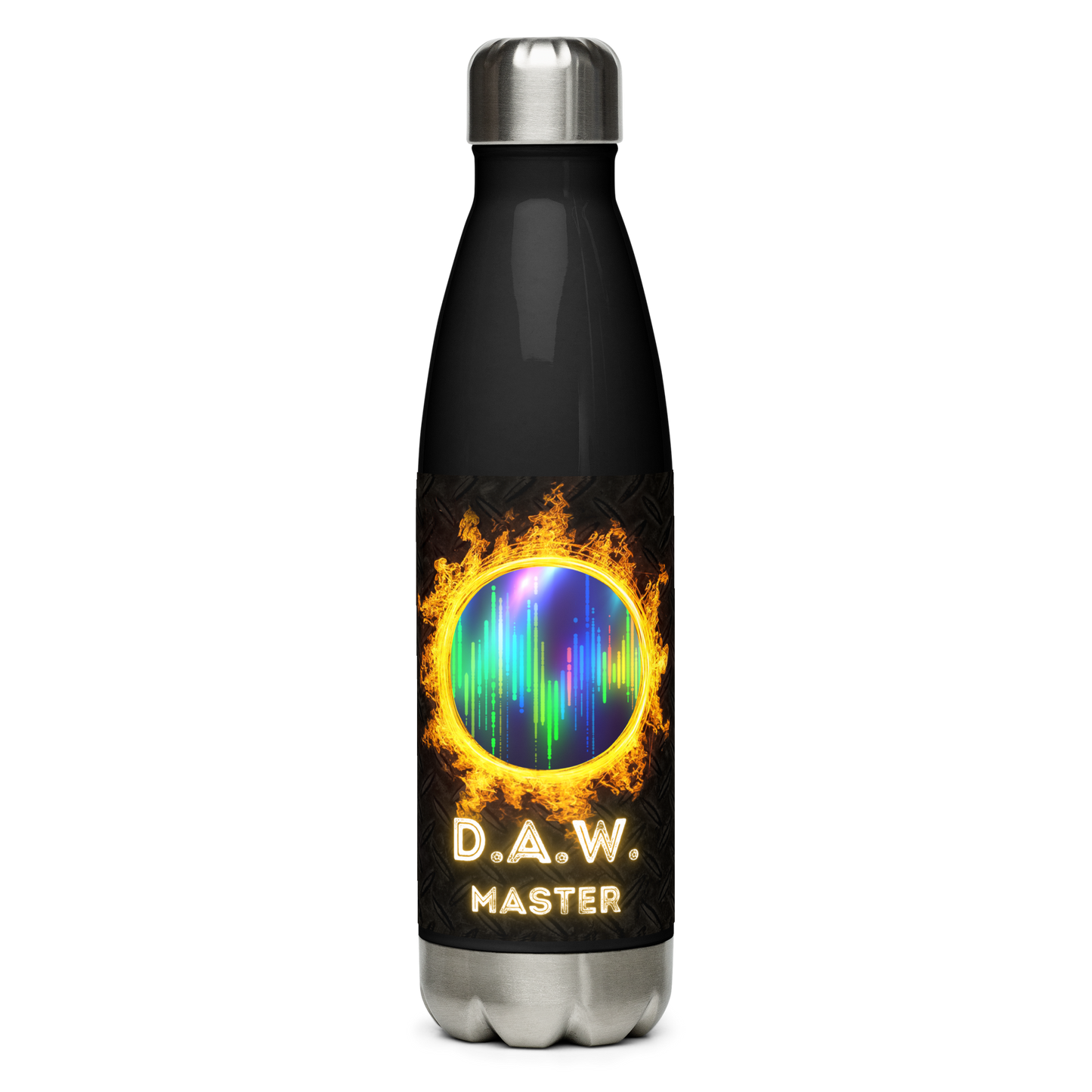 D.A.W. Master On Fire: Reusable Stainless Steel Water Bottle