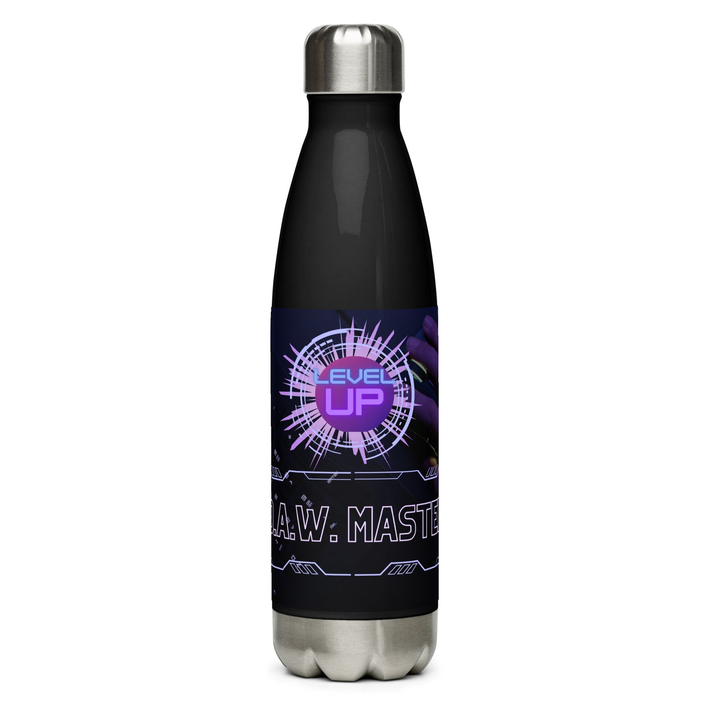 LEVEL UP! D.A.W. Audio Editor: Reusable Stainless Steel Water Bottle