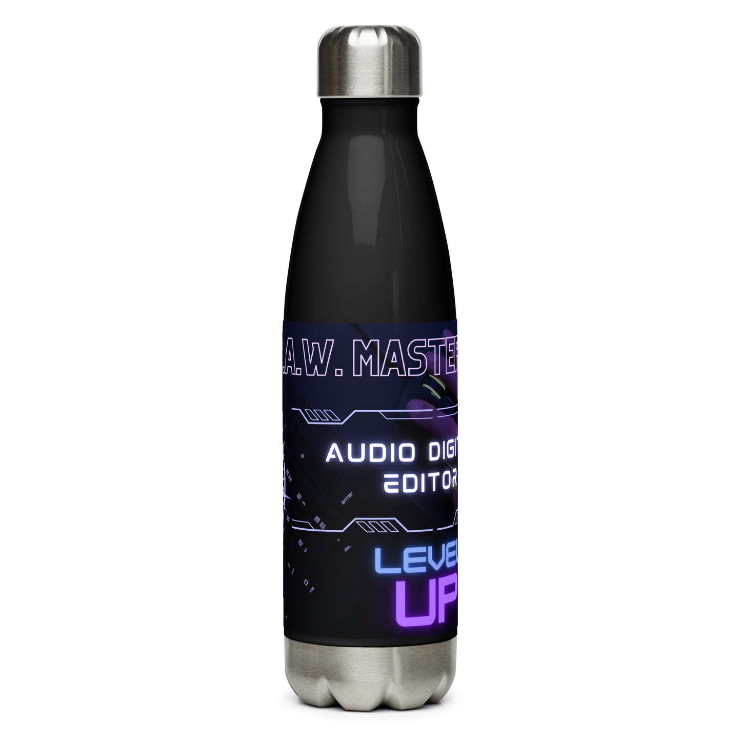 Audio Editor: LEVEL UP! Stainless Steel Water Bottle