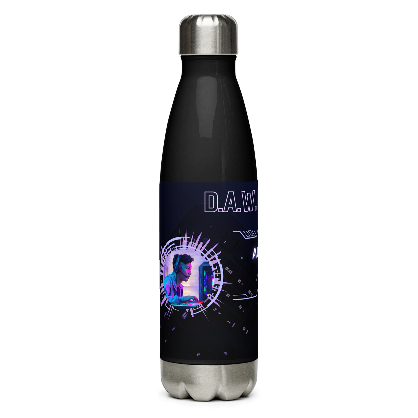 Audio Editor: LEVEL UP! Stainless Steel Water Bottle