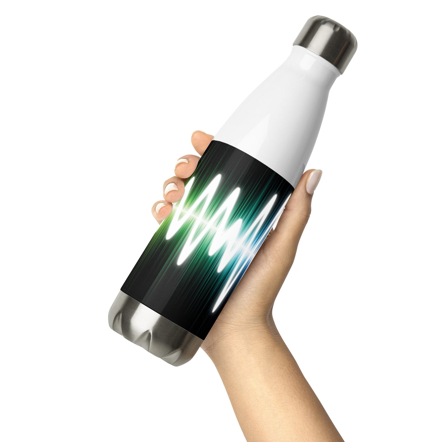 Voice Over Soundwaves: Reusable Stainless Steel Water Bottle