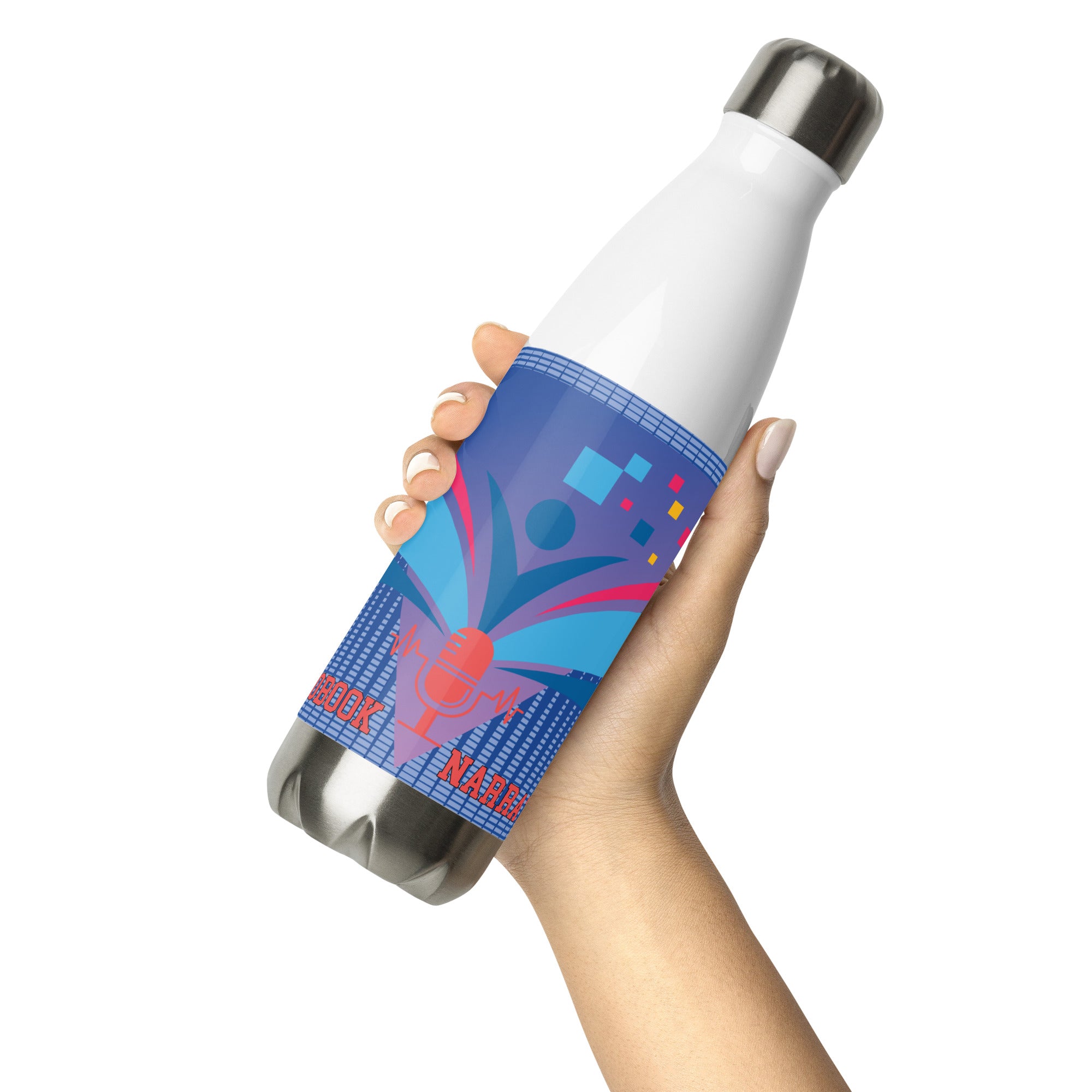 Audiobook Narrator: Reusable Stainless Steel Water Bottle