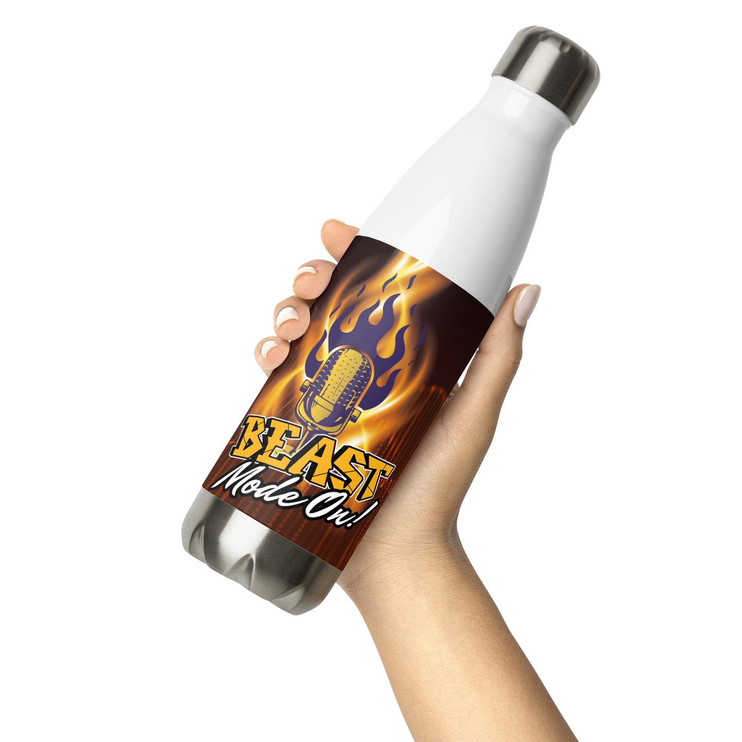 Voice-Over Actor: Your Beast Mode Is On: Reusable Stainless Steel Water Bottle