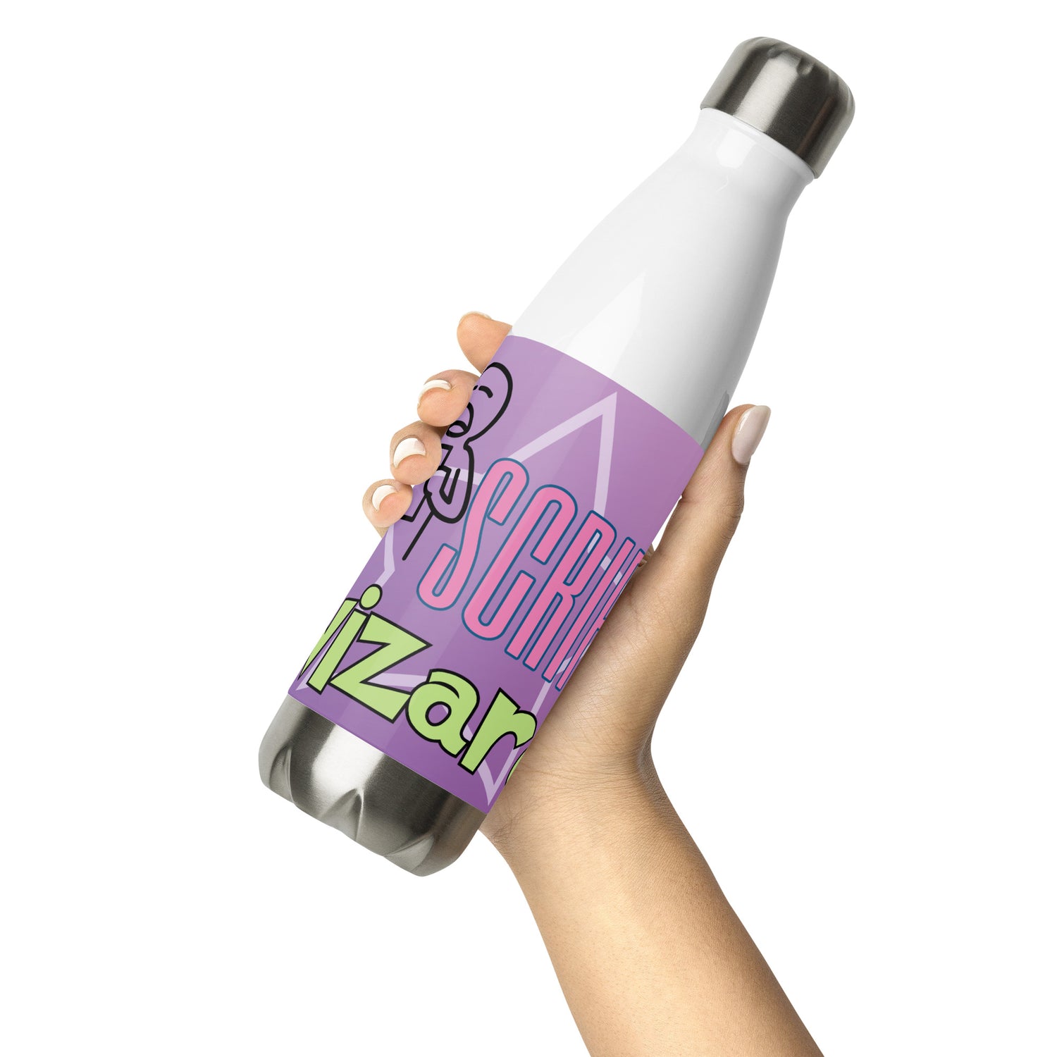 Script Wizard: You Are The Star: Reusable Stainless Steel Water Bottle