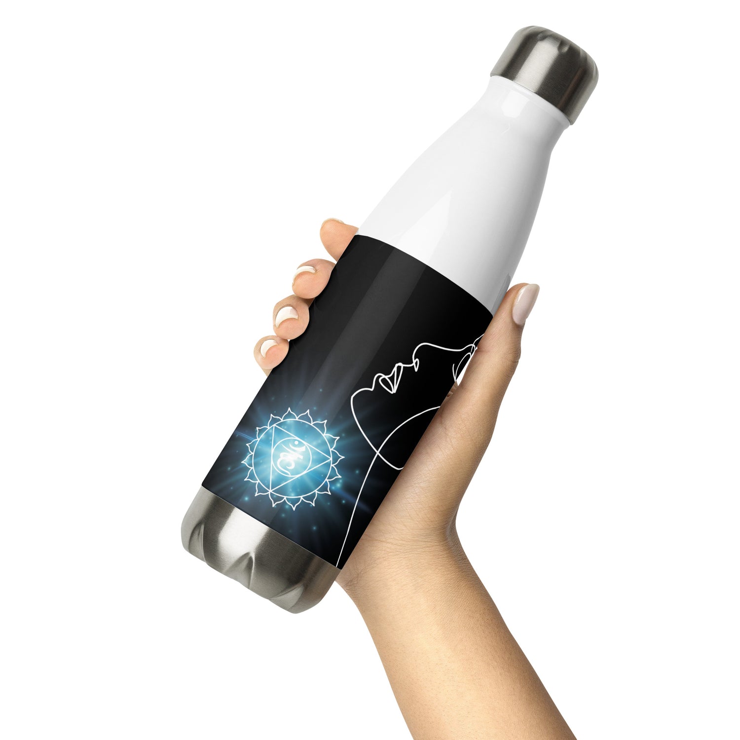 5th Throat Chakra: VOICE: Reusable Stainless Steel Water Bottle