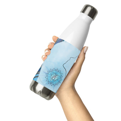 5th Chakra Throat Voice: Reusable Stainless Steel Water Bottle