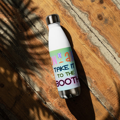 On Air: Take It To The Booth: Stainless Steel Water Bottle