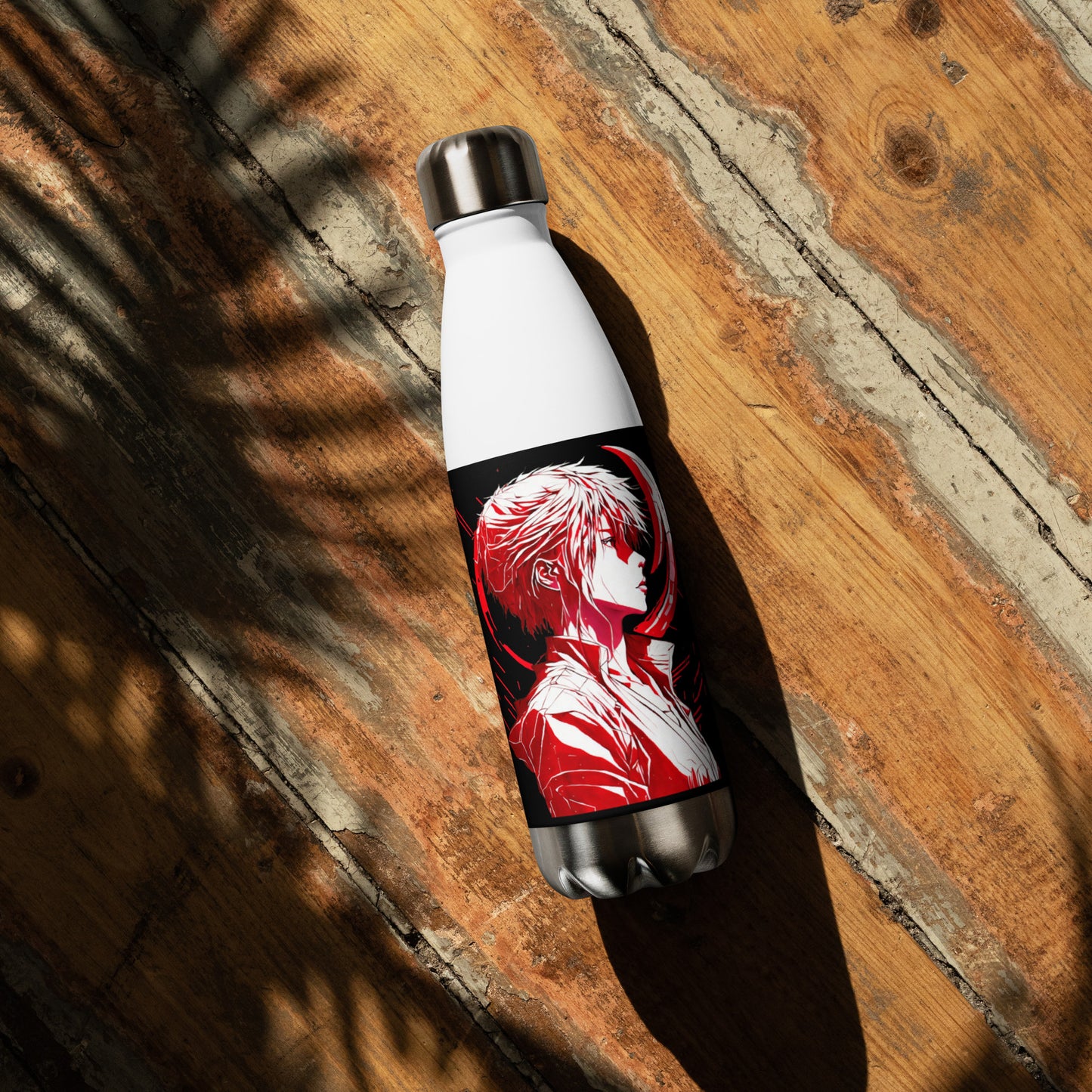 Anime Voice Over Red Moon: Reusable Stainless Steel Water Bottle