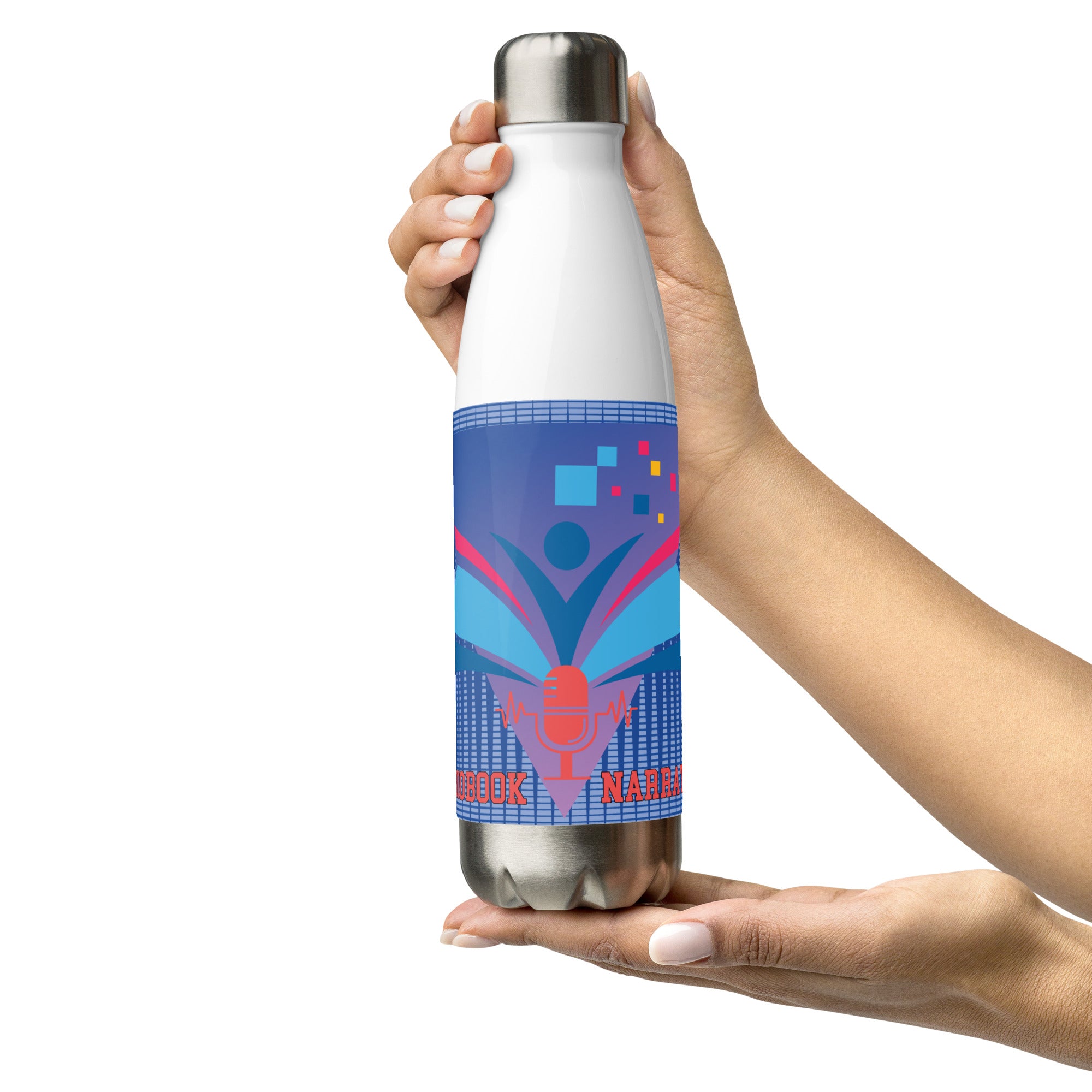 Audiobook Narrator: Reusable Stainless Steel Water Bottle