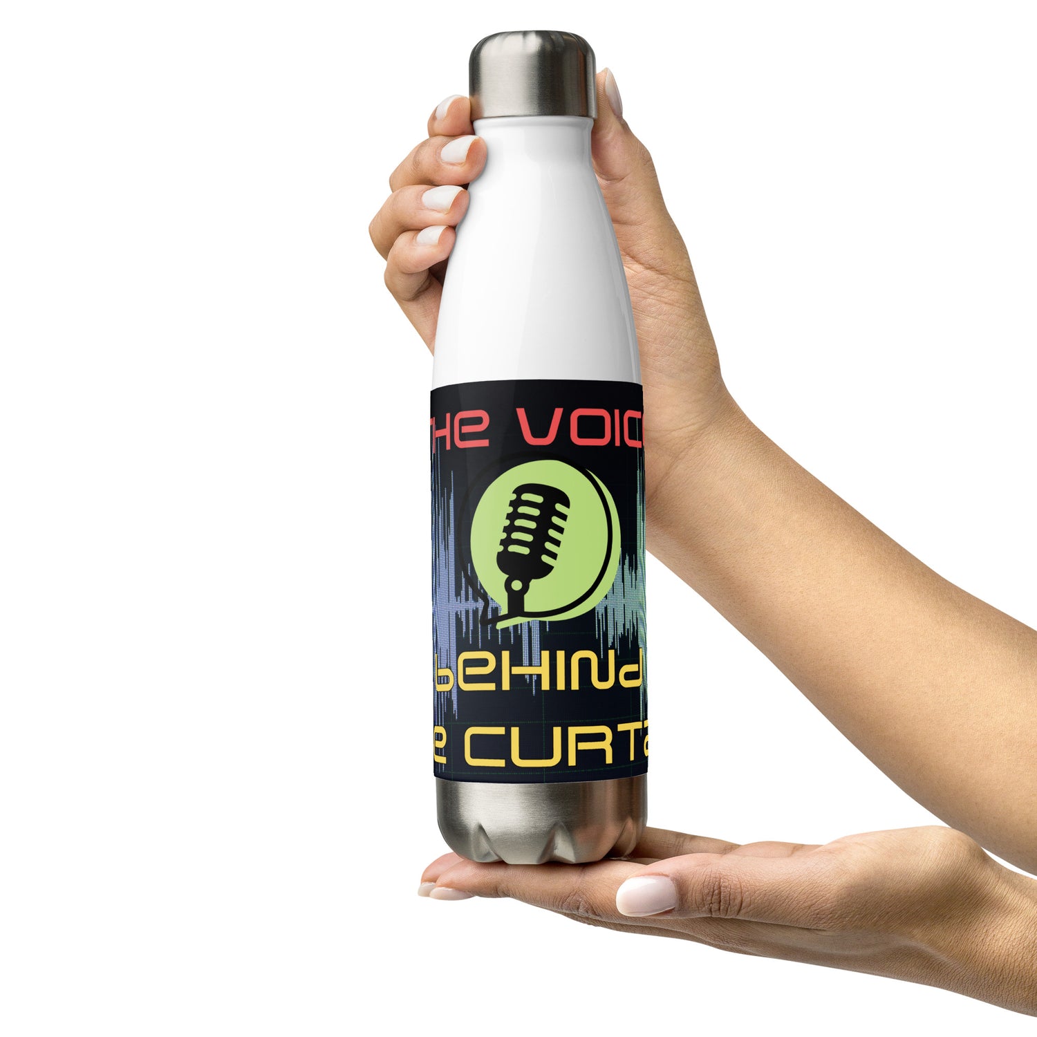 Voice Behind the Curtain: Reusable Stainless Steel Water Bottle