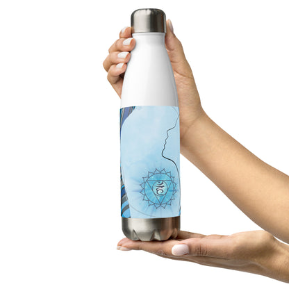 5th Chakra Throat Voice: Reusable Stainless Steel Water Bottle