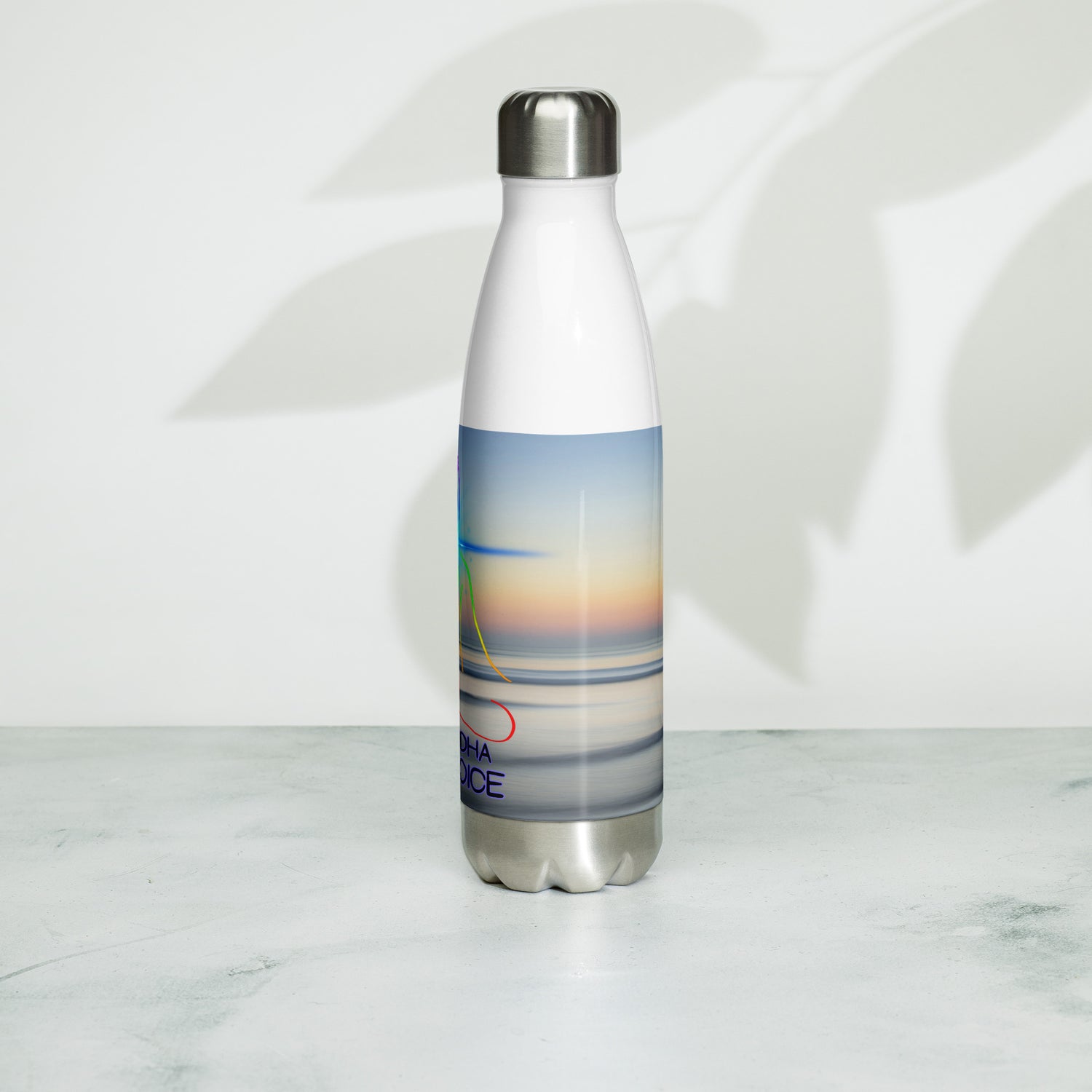 5th Throat &quot;Voice&quot; Chakra: Stainless Steel Water Bottle