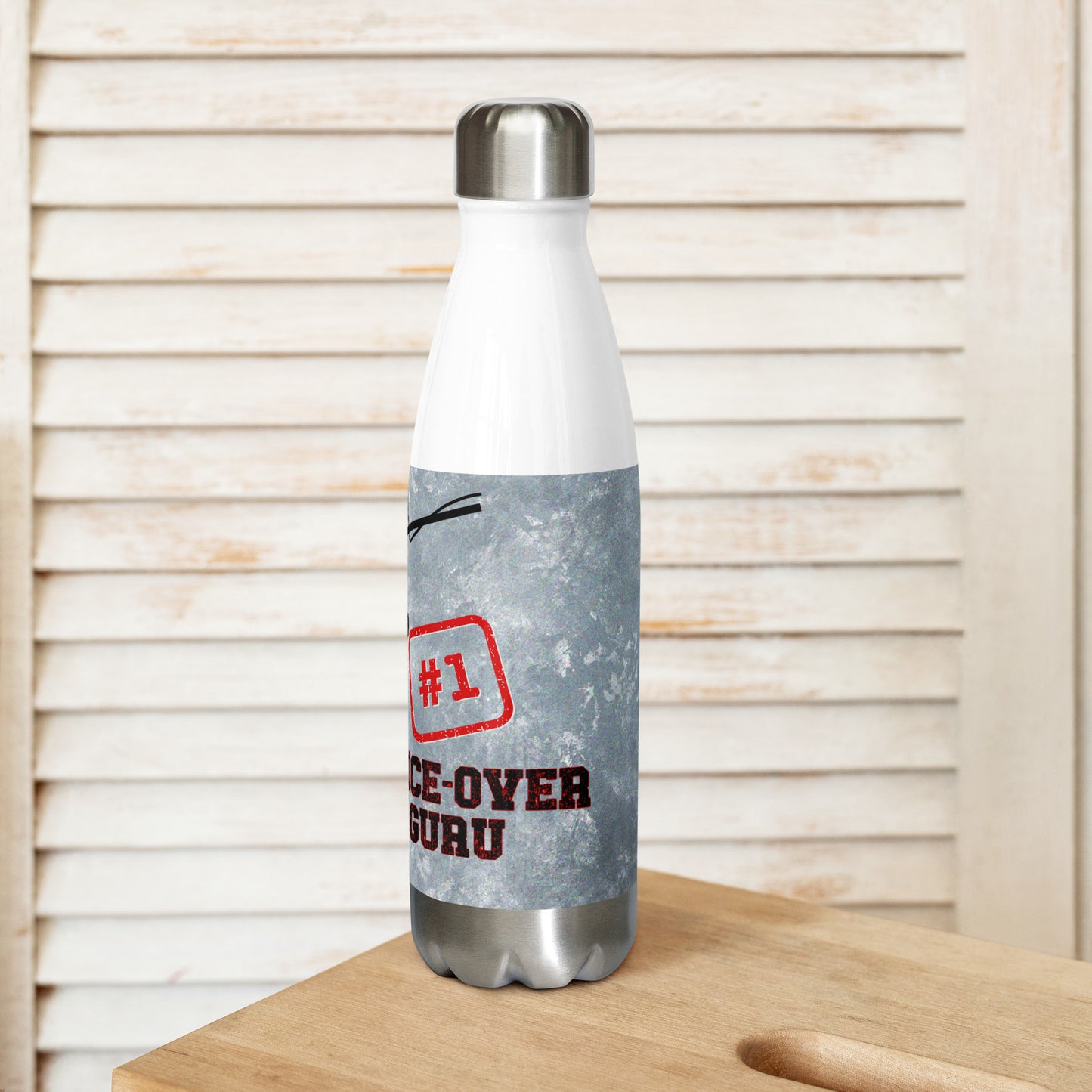 #1 Voice Over Guru: Stainless Steel Water Bottle