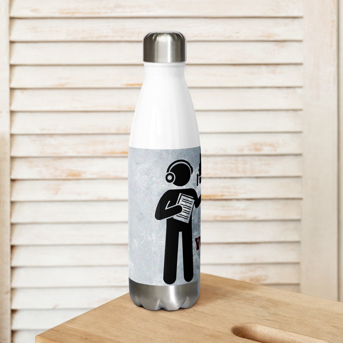 #1 Voice Over Guru: Stainless Steel Water Bottle