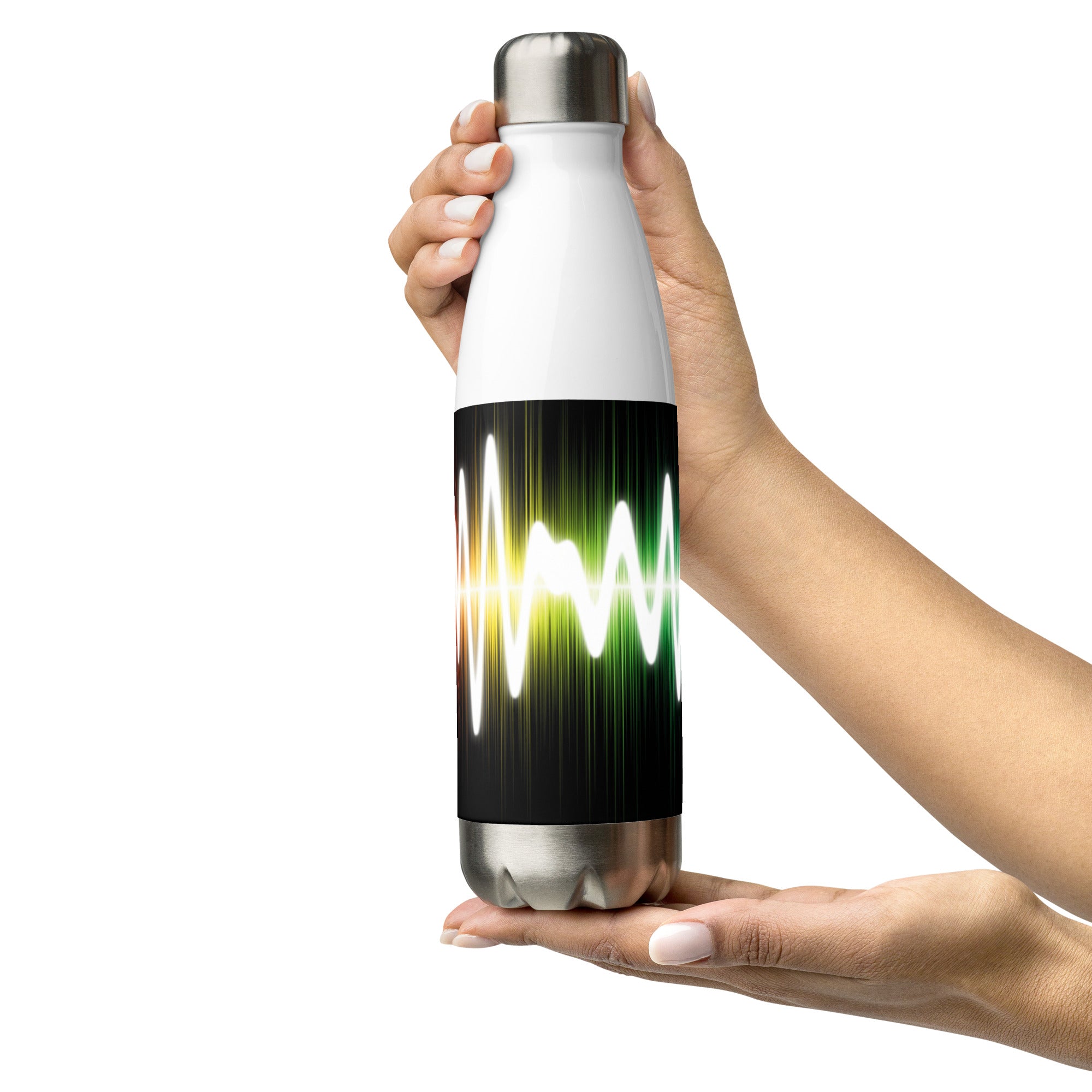 Voice Over Soundwaves: Reusable Stainless Steel Water Bottle