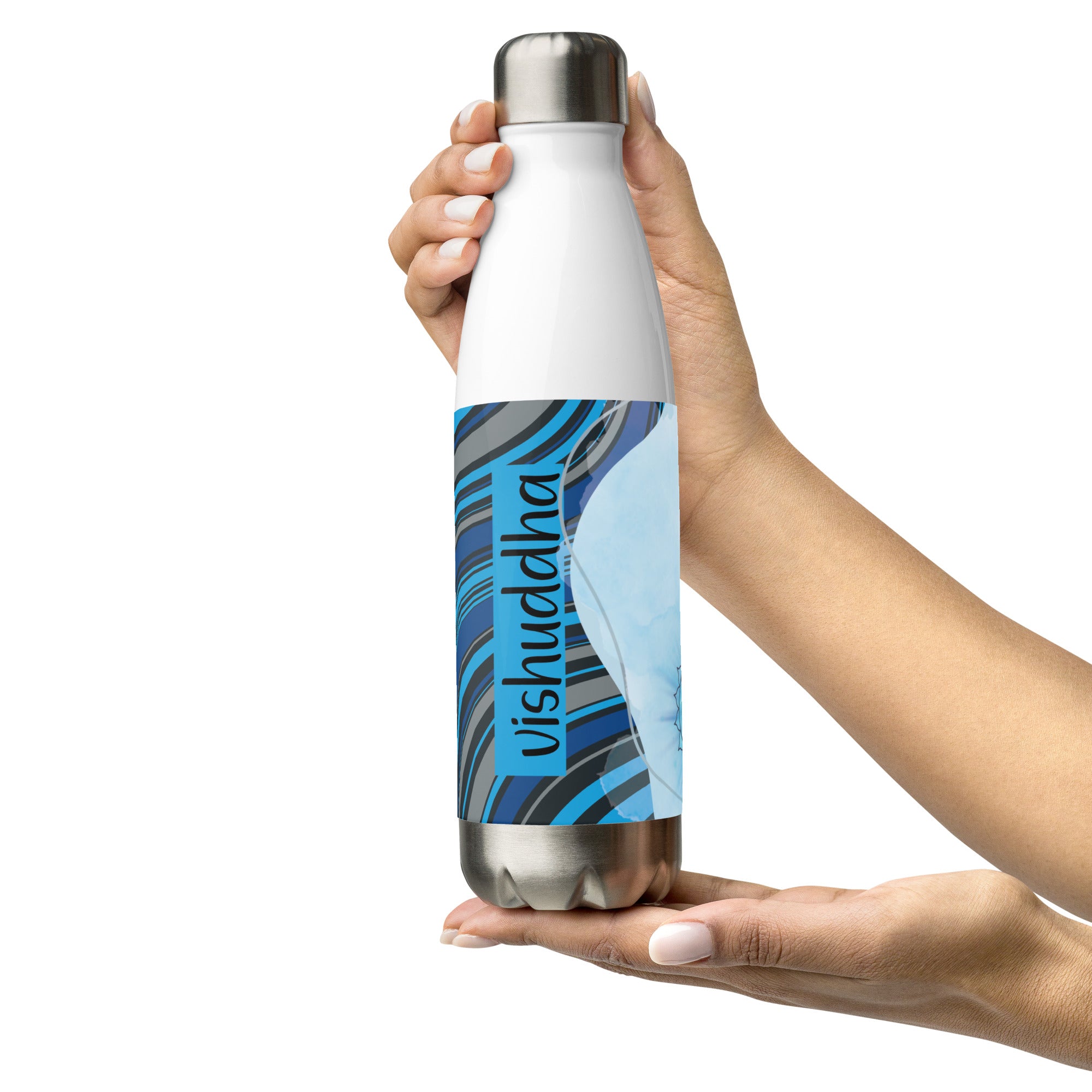 5th Chakra Throat Voice: Reusable Stainless Steel Water Bottle