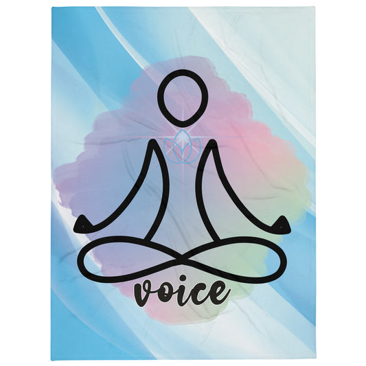 Yoga 5th Chakra Style: Booth Throw Blanket