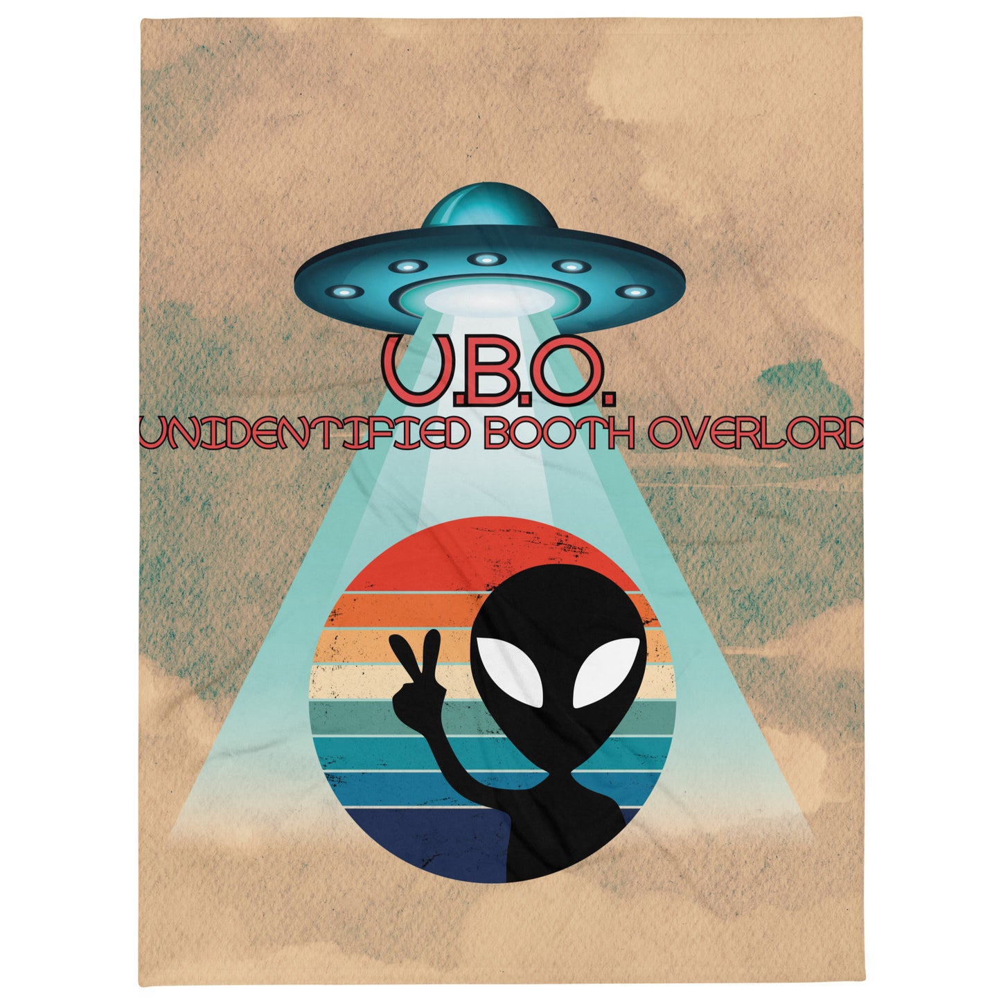U.B.O. Unidentified Booth Overlord: Alien Style: Booth Throw Blanket