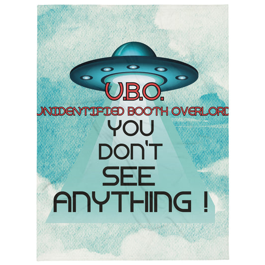 U.B.O. Unidentified Booth Overlord Style Throw Blanket