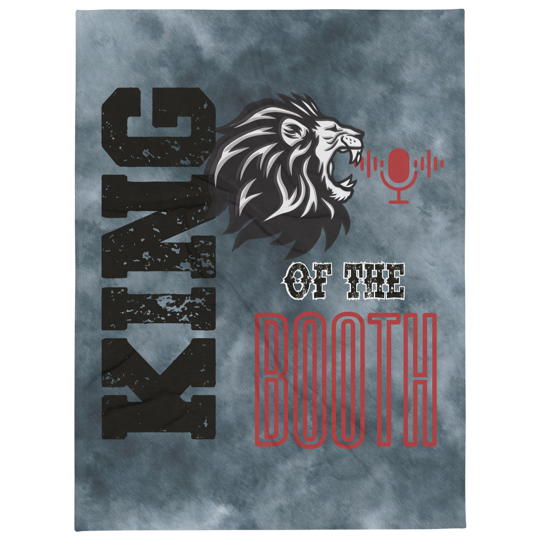 King of the Booth: Lion Style Throw Blanket