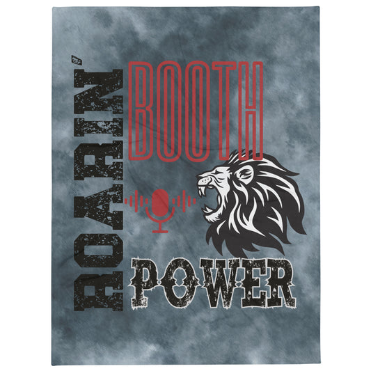 Roarin' Booth Power: Lion Style Throw Blanket