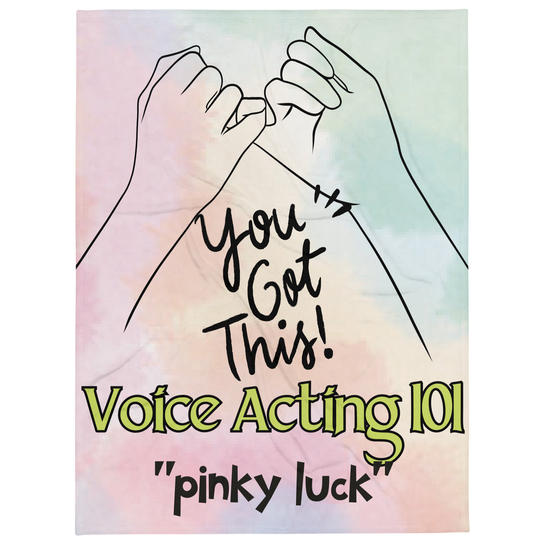 Voice Over Pinky Luck Booth Throw Blanket