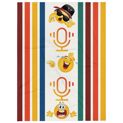 Voice Actor Booth: Emoj Style Throw Blanket