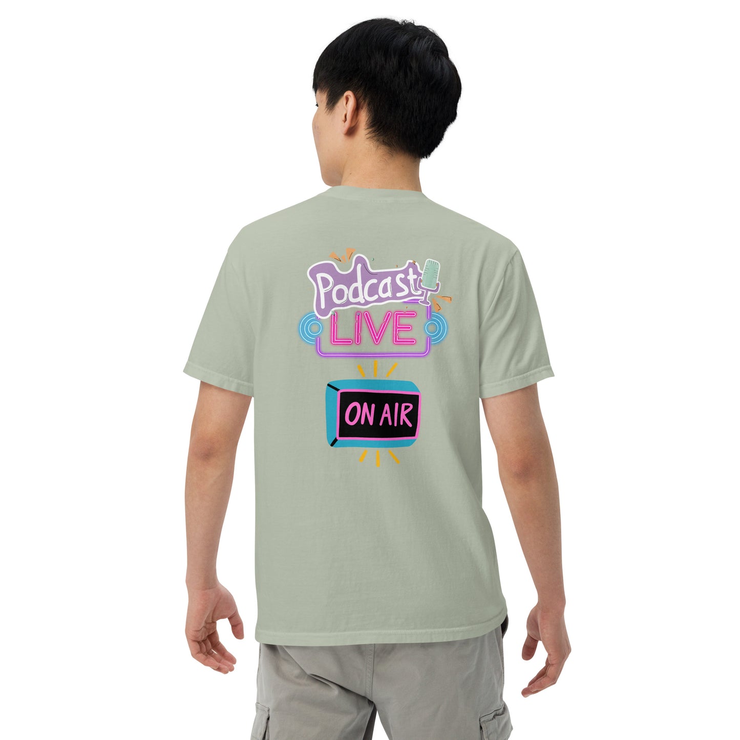 Podcast Live On Air: Unisex Comfort Wear/Colors Heavyweight T-Shirt