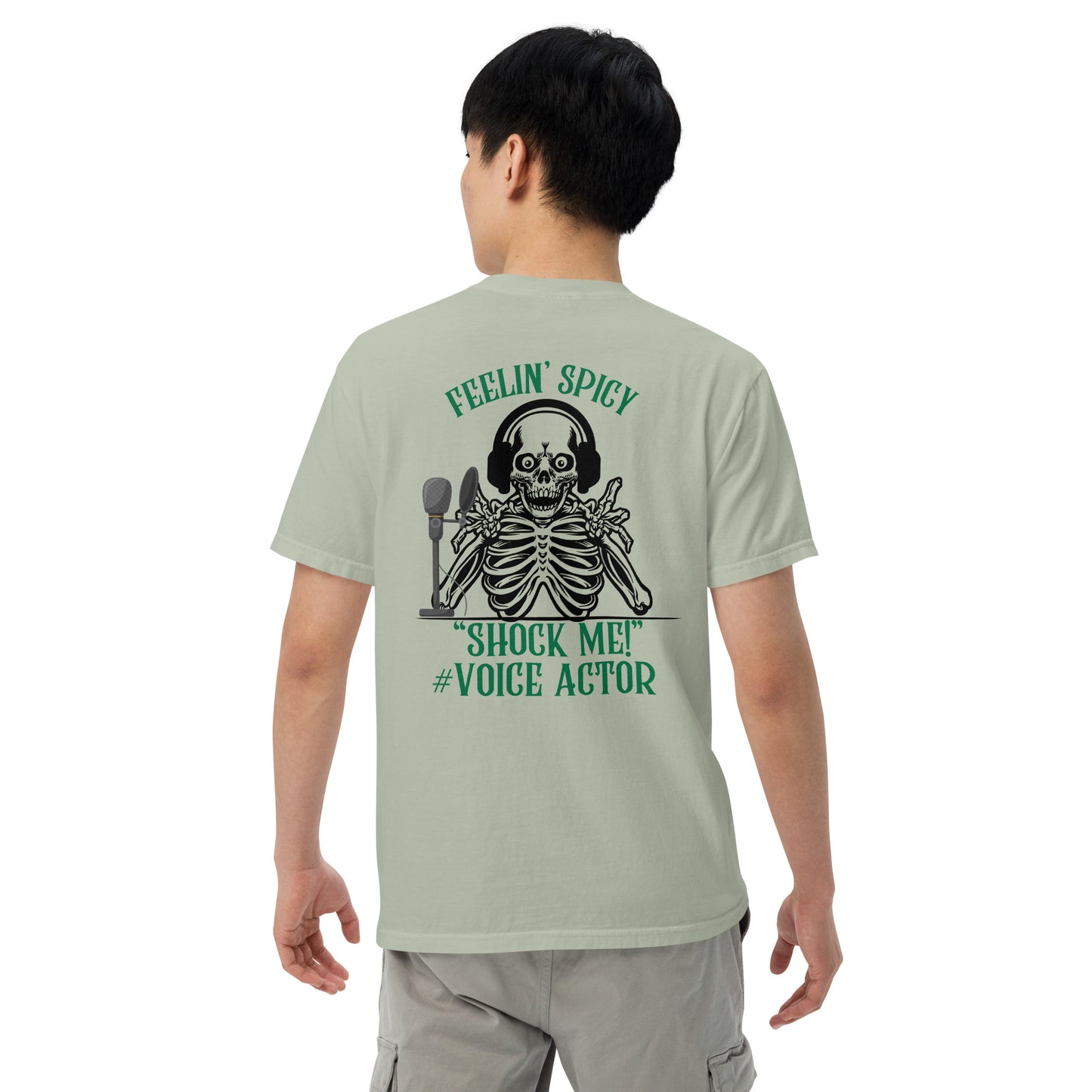 SOTVO Skeleton Sugar Skull Feelin' Spicy VA: Unisex Comfort Wear/Colors Heavyweight T-Shirt