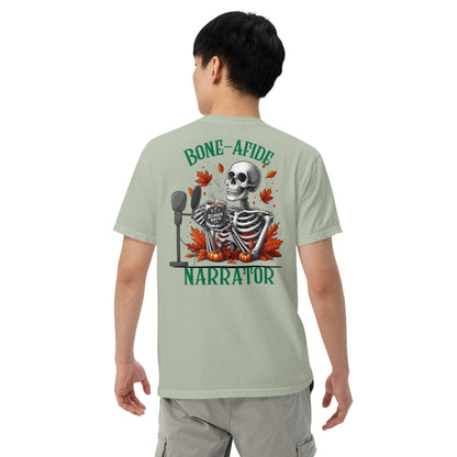 SOTVO Skeleton Sugar Skull Bone-Afide Narrator: Unisex Comfort Wear/Colors Heavyweight T-Shirt