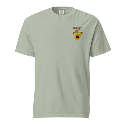 Cute Country Girl Fun Chickens: Unisex Comfort Wear/Colors Heavyweight T-Shirt
