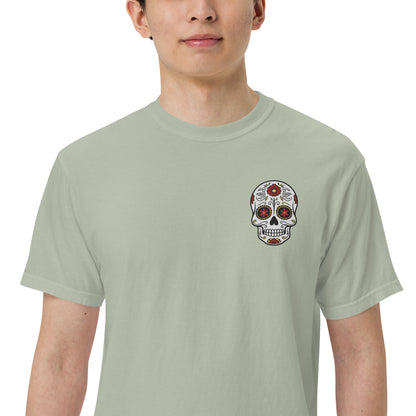 SOTVO Skeleton Sugar Skull Bone-afide Voice Actor: Unisex Comfort Wear/Colors Heavyweight T-Shirt