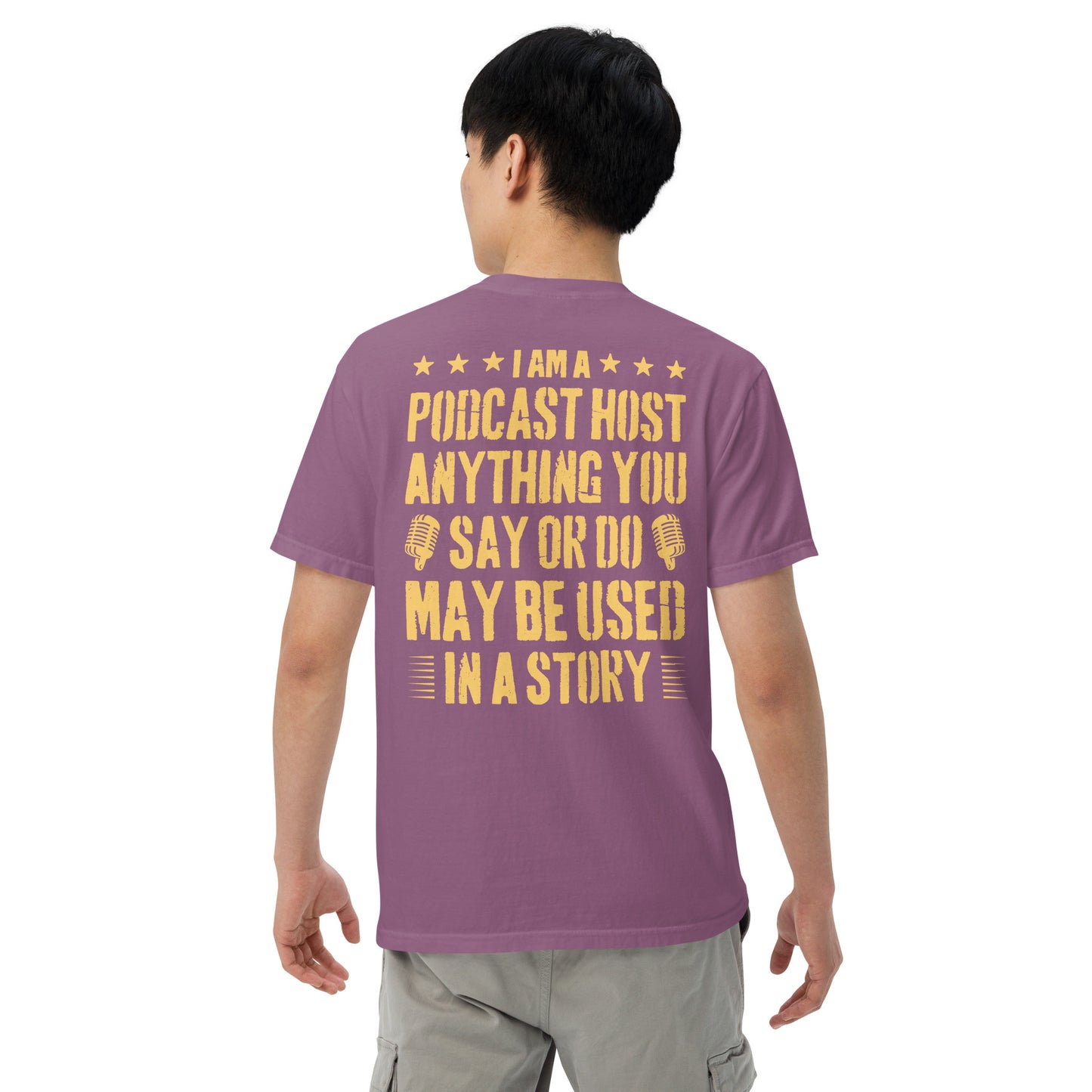 Podcasting Fun: Unisex Comfort Wear/Colors Heavyweight T-Shirt