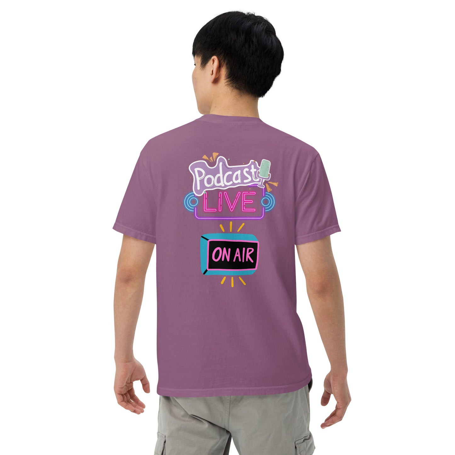 Podcast Live On Air: Unisex Comfort Wear/Colors Heavyweight T-Shirt