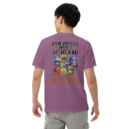 Cartoon Animation Guild &quot;Our Voices Must Be Heard&quot;: Unisex Comfort Wear/Colors Heavyweight T-Shirt