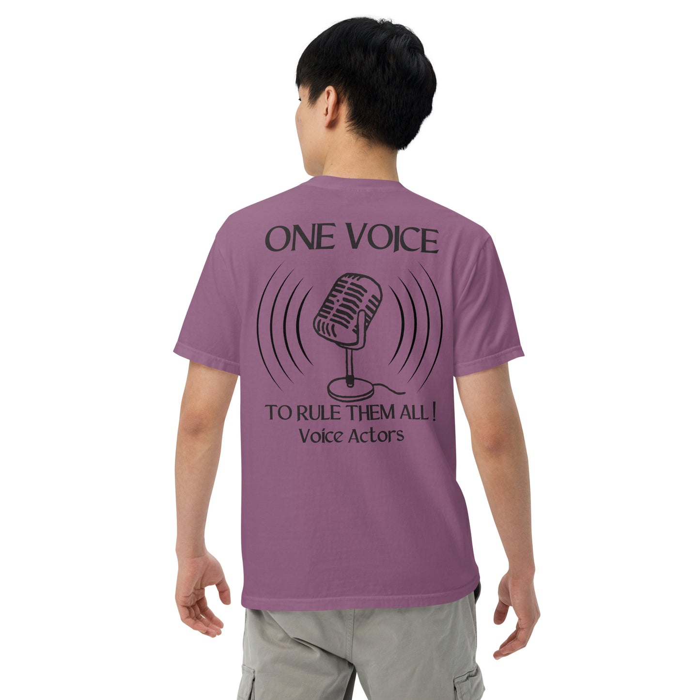 SOTVO Booth Wear: "ONE VOICE to RULE THEM ALL": Unisex Comfort Wear/Colors Heavyweight T-Shirt