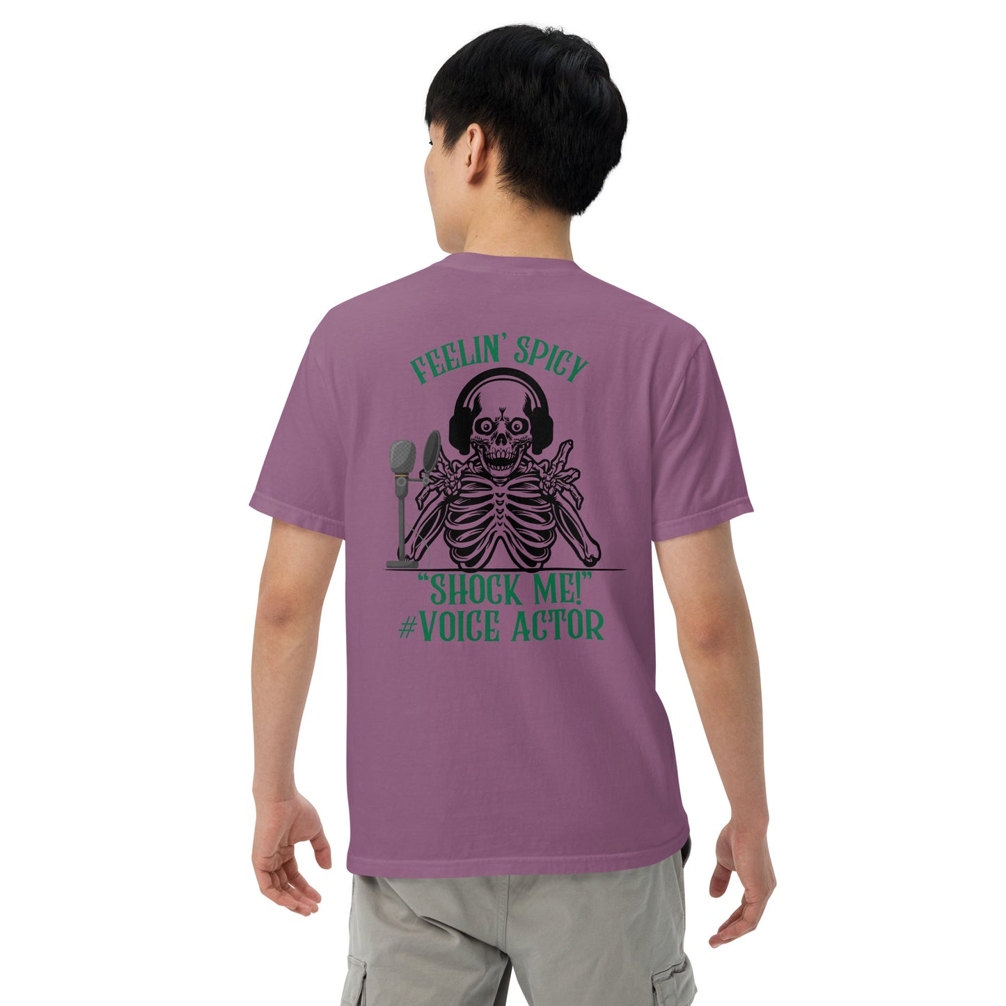 SOTVO Skeleton Sugar Skull Feelin' Spicy VA: Unisex Comfort Wear/Colors Heavyweight T-Shirt