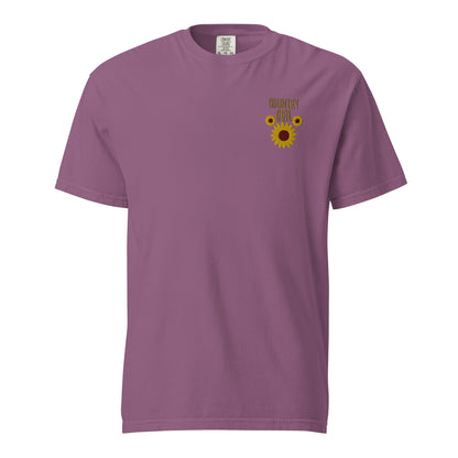 Cute Country Girl Fun Chickens: Unisex Comfort Wear/Colors Heavyweight T-Shirt