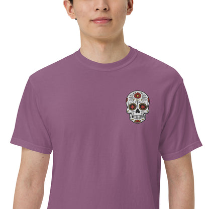 SOTVO Skeleton Sugar Skull Bone-afide Podcaster: Unisex Comfort Wear/Colors Heavyweight T-Shirt