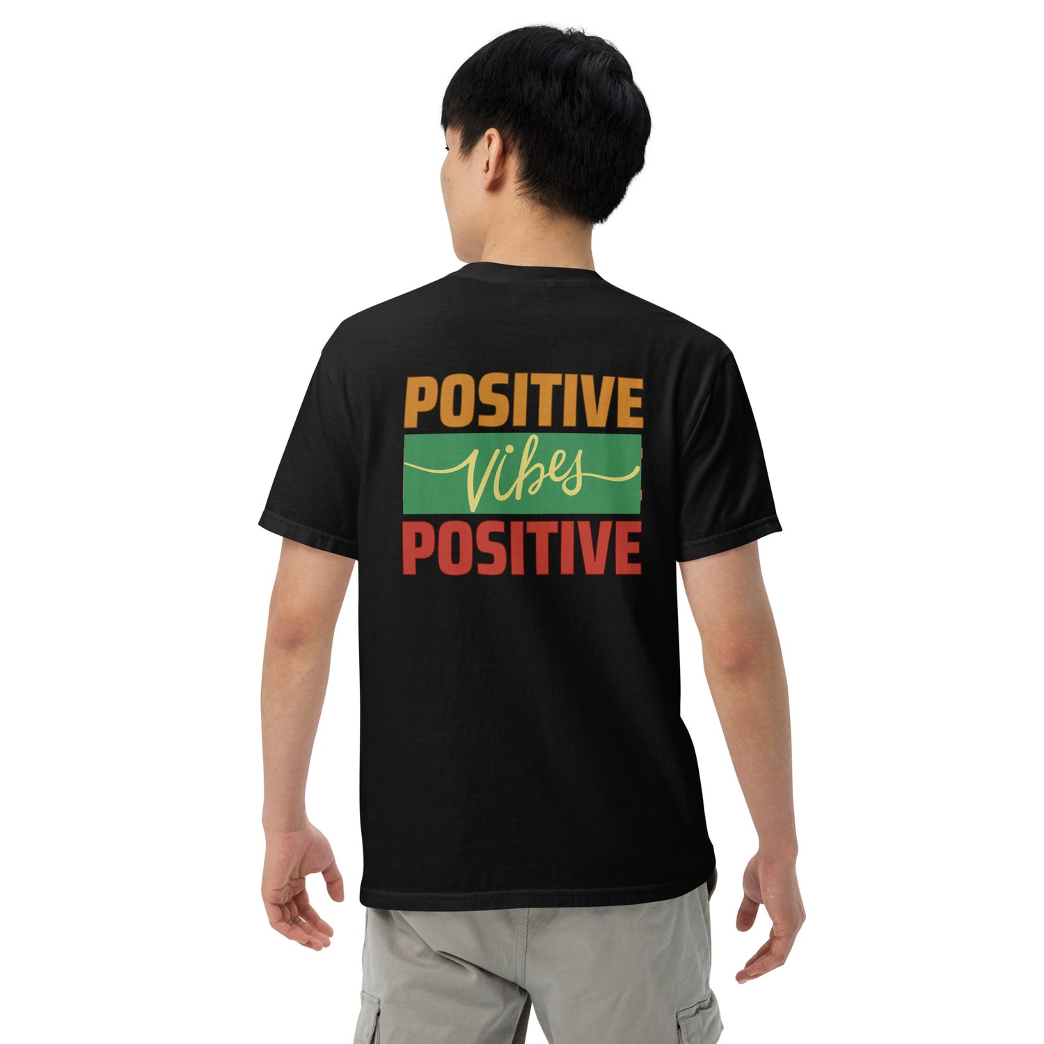 Motivational Positive Vibes: Unisex Comfort Wear/Colors Heavyweight T-Shirt