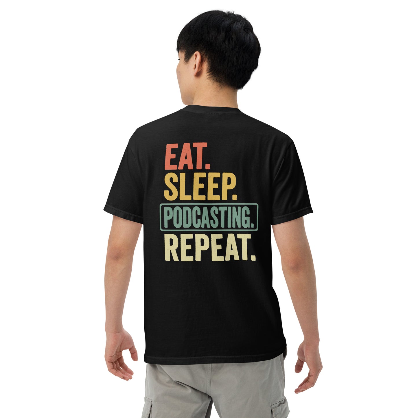 SOTVO Booth Wear: Podcast Repeat: Unisex Comfort Wear/Colors Heavyweight T-Shirt
