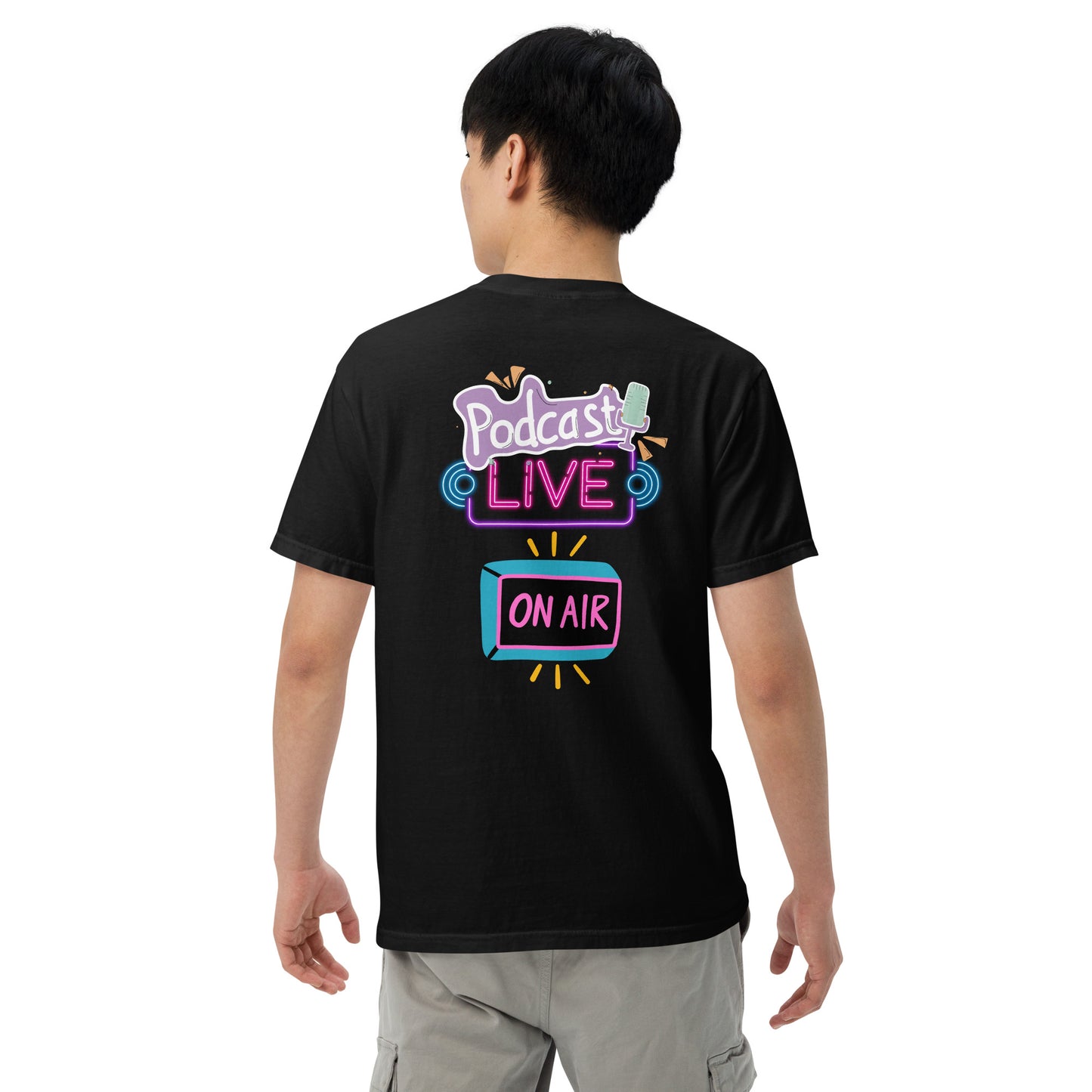 Podcast Live On Air: Unisex Comfort Wear/Colors Heavyweight T-Shirt