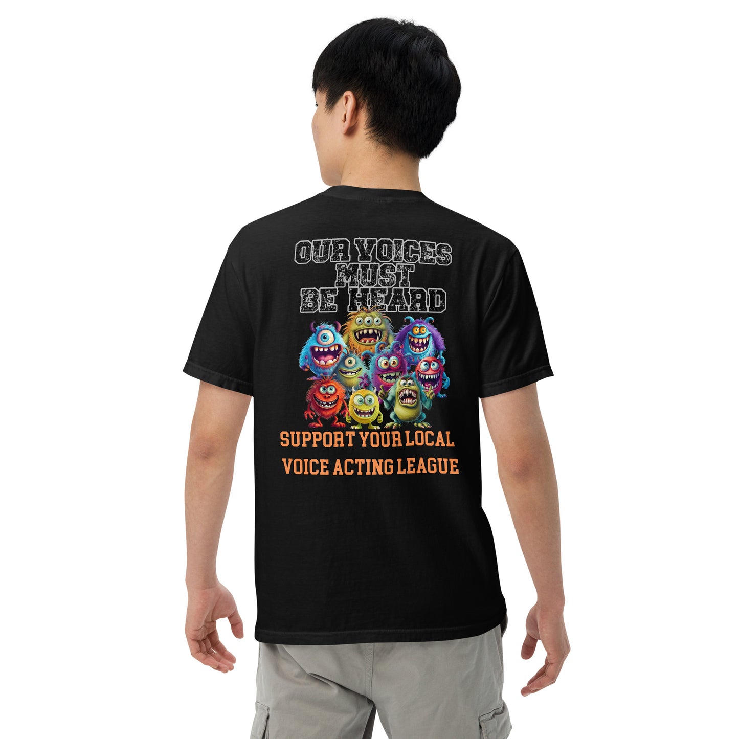 Cartoon Animation Guild "Our Voices Must Be Heard": Unisex Comfort Wear/Colors Heavyweight T-Shirt