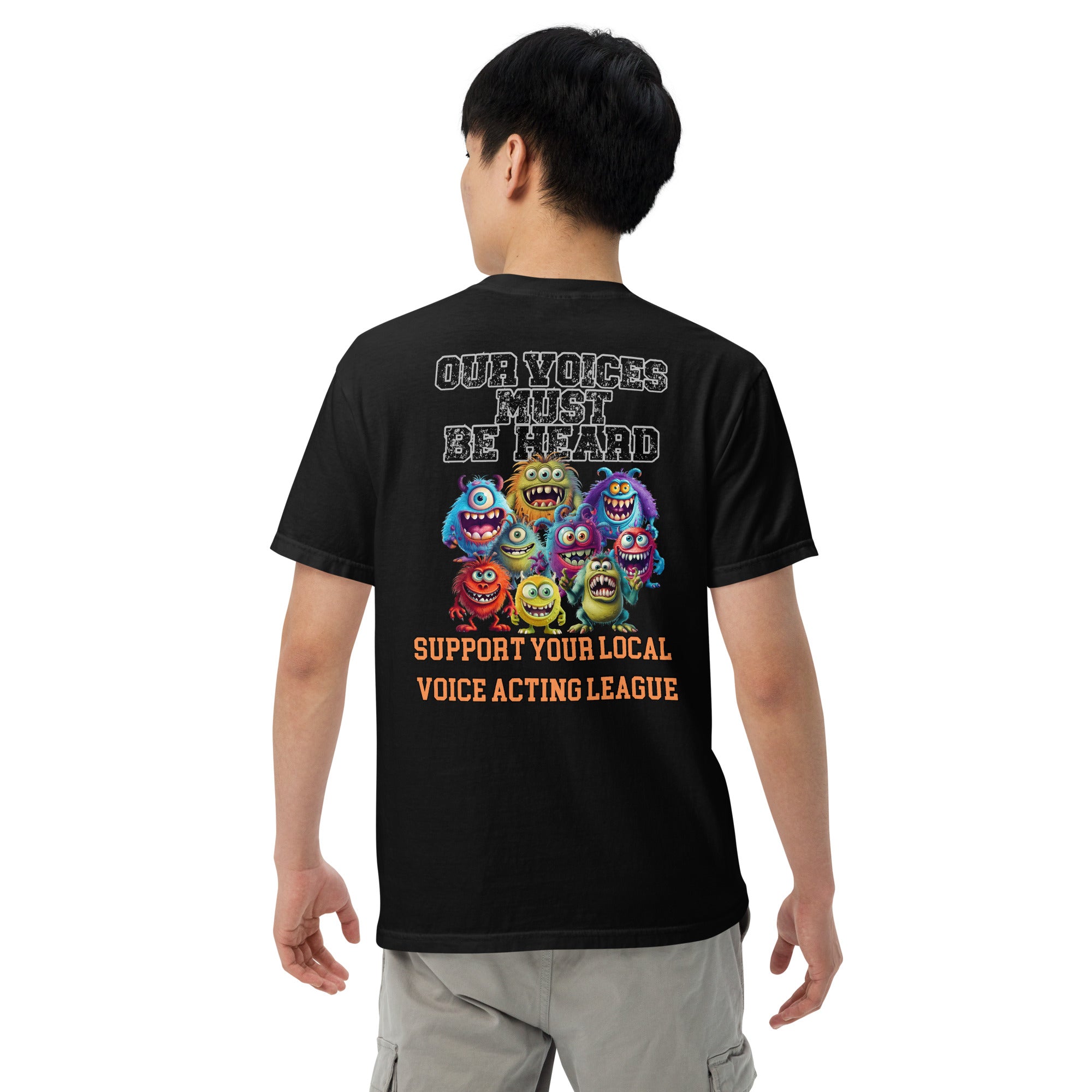 Cartoon Animation Guild &quot;Our Voices Must Be Heard&quot;: Unisex Comfort Wear/Colors Heavyweight T-Shirt