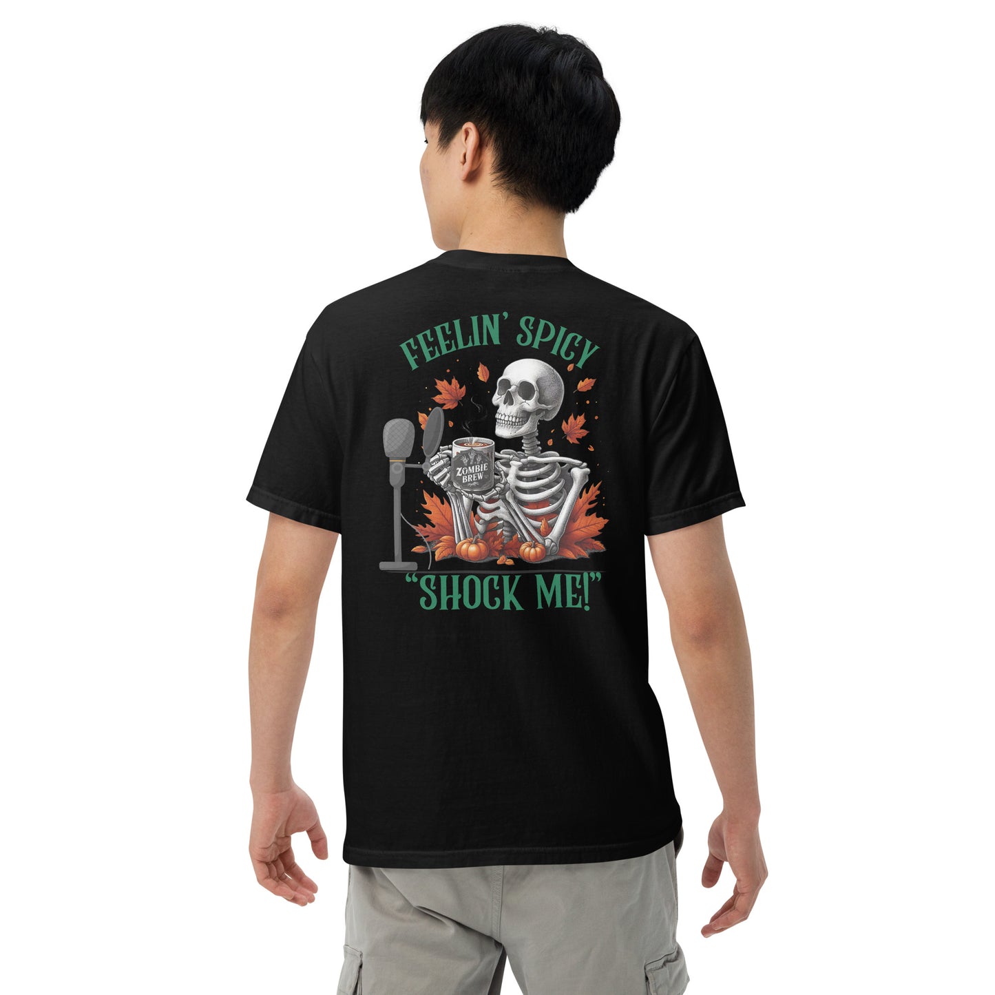 SOTVO Skeleton Sugar Skull Feelin' Spicy: Unisex Comfort Wear/Colors Heavyweight T-Shirt